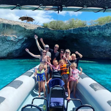 Sea Turtles and Blue Room in Powerboat - Snorkel & Adventure